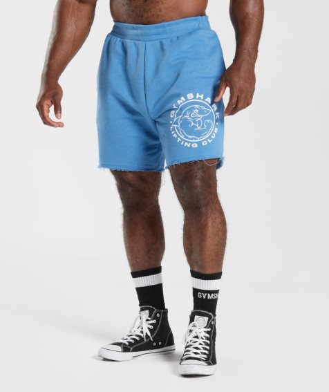 Men's Gymshark Legacy Shorts Blue | NZ 9PJQTD